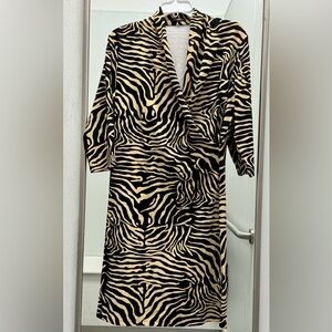 J McLaughlin V Neck Faux Wrap Stretch Catalina Cloth Knit (X Large)